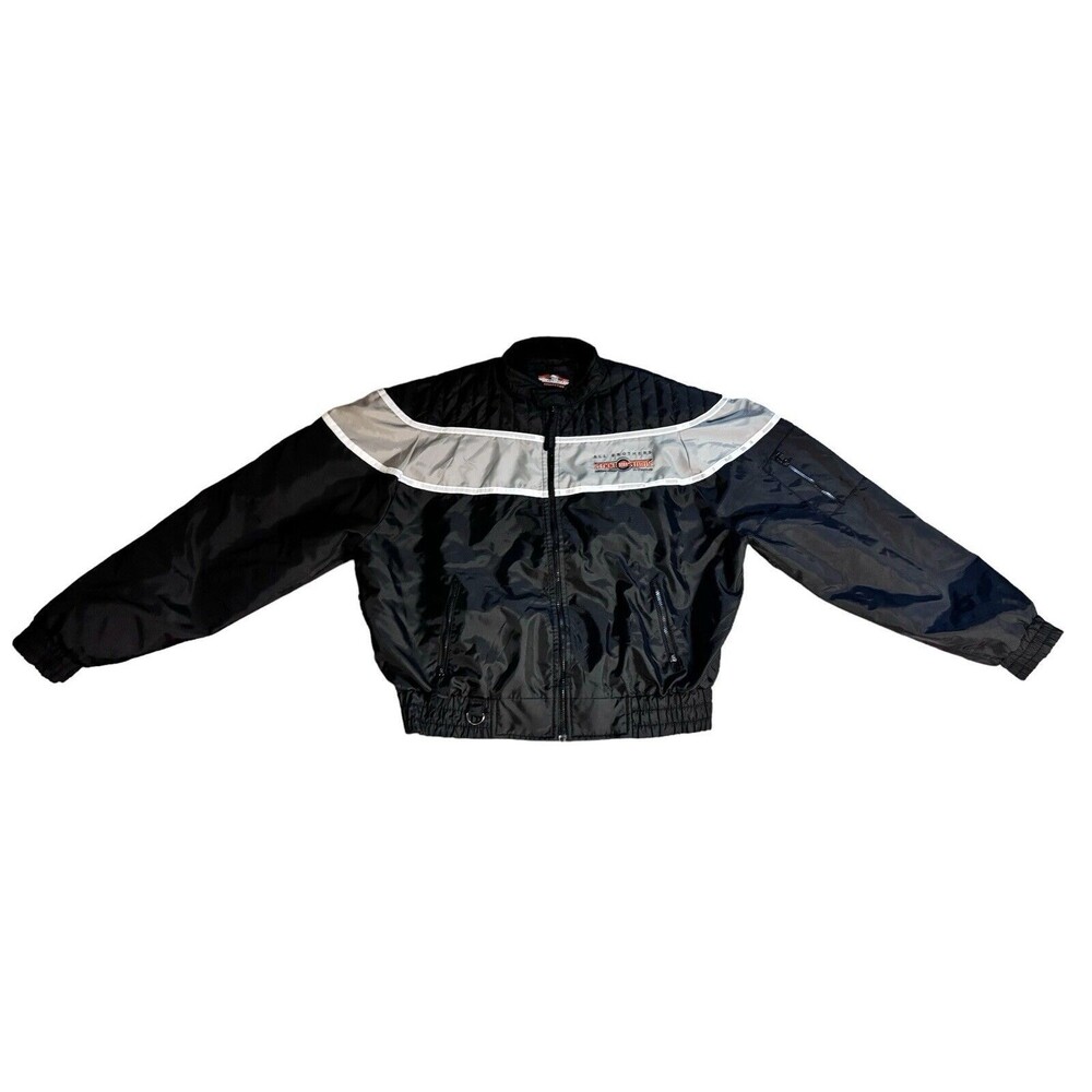Biker Design Collection Jacket All Brothers Steel Customs Black Gray 3X VTG
